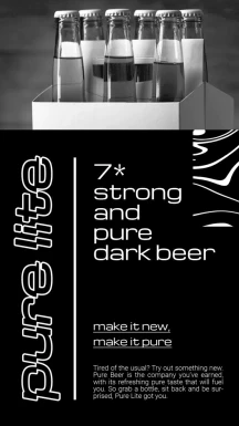 潮流酸性啤酒宣传海报主图详情页网站BANNER模板PSD分层设计素材【009】