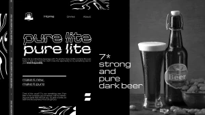 潮流酸性啤酒宣传海报主图详情页网站BANNER模板PSD分层设计素材【011】