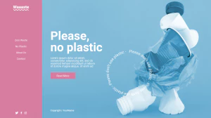 潮流酸性公益环保不乱扔垃圾系列宣传海报模板PSD分层设计素材【006】