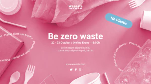 潮流酸性公益环保不乱扔垃圾系列宣传海报模板PSD分层设计素材【009】