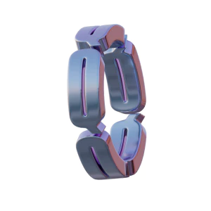 潮流酸性3D立体镀铬刻字金属圆环字母数字PNG免扣图片设计素材【084】