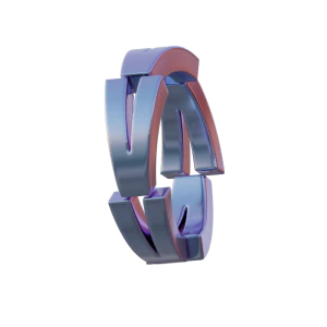 潮流酸性3D立体镀铬刻字金属圆环字母数字PNG免扣图片设计素材【109】