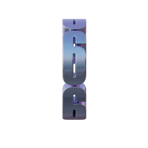 潮流酸性3D立体镀铬刻字金属圆环字母数字PNG免扣图片设计素材【198】