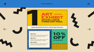 创意孟菲斯抽象艺术宣传促销海报网站登录页模板PSD分层设计素材【017】