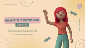 创意趣味3D立体人物互联网科技办公场景插画海报PSD分层设计素材【009】