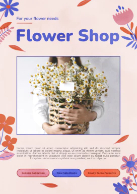 温馨花朵元素母亲节节日宣传网页海报模板PSD分层设计素材源文件【001】