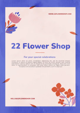 温馨花朵元素母亲节节日宣传网页海报模板PSD分层设计素材源文件【004】