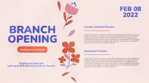 温馨花朵元素母亲节节日宣传网页海报模板PSD分层设计素材源文件【006】