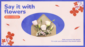 温馨花朵元素母亲节节日宣传网页海报模板PSD分层设计素材源文件【010】