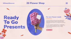 温馨花朵元素母亲节节日宣传网页海报模板PSD分层设计素材源文件【011】