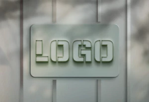 光影室内户外金属LOGO特效VI场景展示智能贴图样机PSD设计素材【064】