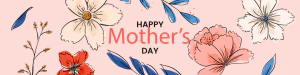 手绘卡通小清新系列母亲节节日快乐海报展板插画AI矢量设计素材【033】
