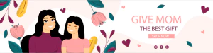 手绘卡通小清新系列母亲节节日快乐海报展板插画AI矢量设计素材【063】