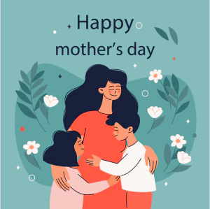 手绘卡通小清新系列母亲节节日快乐海报展板插画AI矢量设计素材【208】