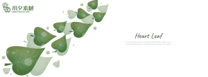 植物绿叶背景边框海报元素模板插画AI矢量设计素材【017】