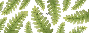 植物绿叶背景边框海报元素模板插画AI矢量设计素材【080】