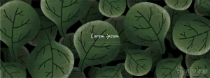 植物绿叶背景边框海报元素模板插画AI矢量设计素材【092】