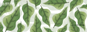 植物绿叶背景边框海报元素模板插画AI矢量设计素材【094】
