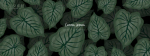 植物绿叶背景边框海报元素模板插画AI矢量设计素材【102】