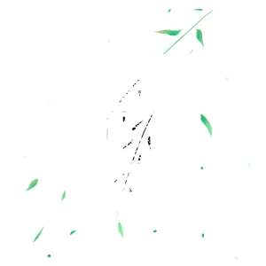 手绘中式清明节青团山水人物春天绿色元素插画PNG免扣PS设计素材【141】