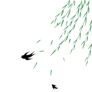 手绘中式清明节青团山水人物春天绿色元素插画PNG免扣PS设计素材【411】