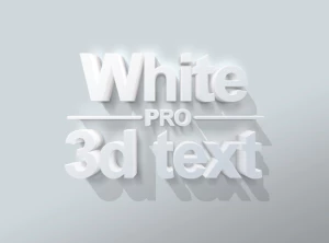 高端3D立体发光阴影Logo海报字体特效智能样机模板PSD设计素材【003】