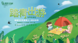 春季春游春天海报模板PSD分层设计素材【148】