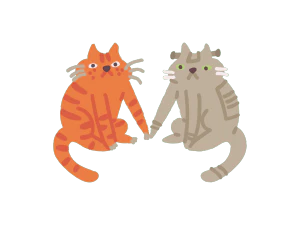 可爱卡通猫咪透明高清图片SVG PNG图片素材【008】