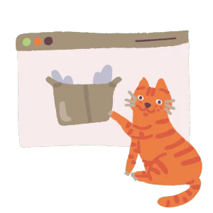 可爱卡通猫咪透明高清图片SVG PNG图片素材【040】