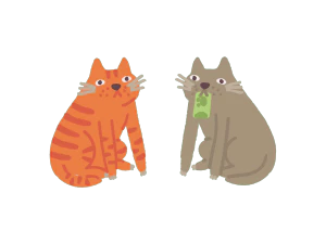 可爱卡通猫咪透明高清图片SVG PNG图片素材【042】