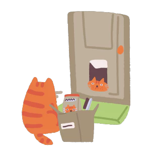 可爱卡通猫咪透明高清图片SVG PNG图片素材【043】