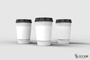 咖啡杯纸杯水杯杯子智能贴图文创样机模板PSD分层设计素材【004】