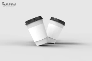 咖啡杯纸杯水杯杯子智能贴图文创样机模板PSD分层设计素材【009】