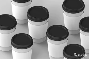 咖啡杯纸杯水杯杯子智能贴图文创样机模板PSD分层设计素材【022】