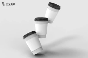 咖啡杯纸杯水杯杯子智能贴图文创样机模板PSD分层设计素材【026】