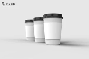 咖啡杯纸杯水杯杯子智能贴图文创样机模板PSD分层设计素材【027】
