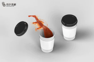 咖啡杯纸杯水杯杯子智能贴图文创样机模板PSD分层设计素材【041】