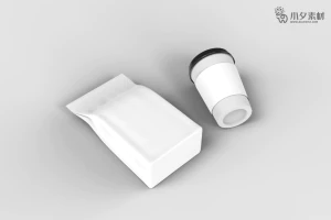 咖啡杯纸杯水杯杯子智能贴图文创样机模板PSD分层设计素材【047】