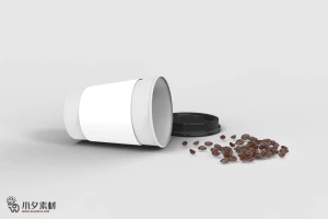 咖啡杯纸杯水杯杯子智能贴图文创样机模板PSD分层设计素材【052】