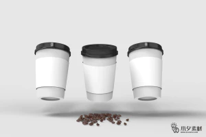 咖啡杯纸杯水杯杯子智能贴图文创样机模板PSD分层设计素材【057】