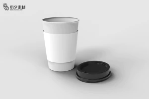 咖啡杯纸杯水杯杯子智能贴图文创样机模板PSD分层设计素材【058】