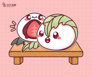 可爱卡通食品寿司中餐面条饺子插画AI矢量设计素材【018】