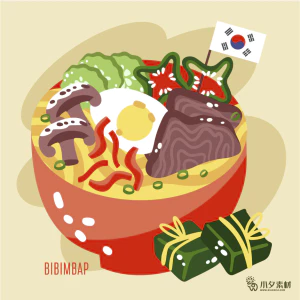 可爱卡通食品寿司中餐面条饺子插画AI矢量设计素材【022】