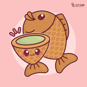 可爱卡通食品寿司中餐面条饺子插画AI矢量设计素材【051】