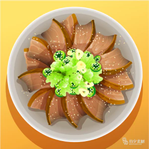 可爱卡通食品寿司中餐面条饺子插画AI矢量设计素材【079】