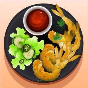 可爱卡通食品寿司中餐面条饺子插画AI矢量设计素材【081】