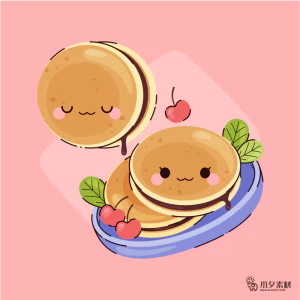 可爱卡通食品寿司中餐面条饺子插画AI矢量设计素材【107】