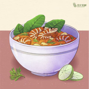 可爱卡通食品寿司中餐面条饺子插画AI矢量设计素材【112】