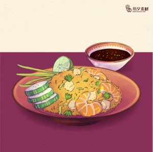 可爱卡通食品寿司中餐面条饺子插画AI矢量设计素材【114】