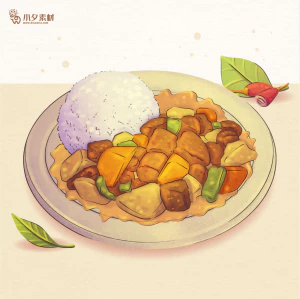 可爱卡通食品寿司中餐面条饺子插画AI矢量设计素材【123】